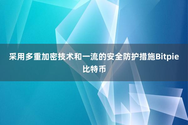 采用多重加密技术和一流的安全防护措施Bitpie比特币