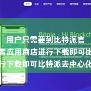 用户只需要到比特派官方网站或者应用商店进行下载即可比特派去中心化