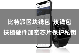 比特派区块钱包  该钱包扶植硬件加密芯片保护私钥